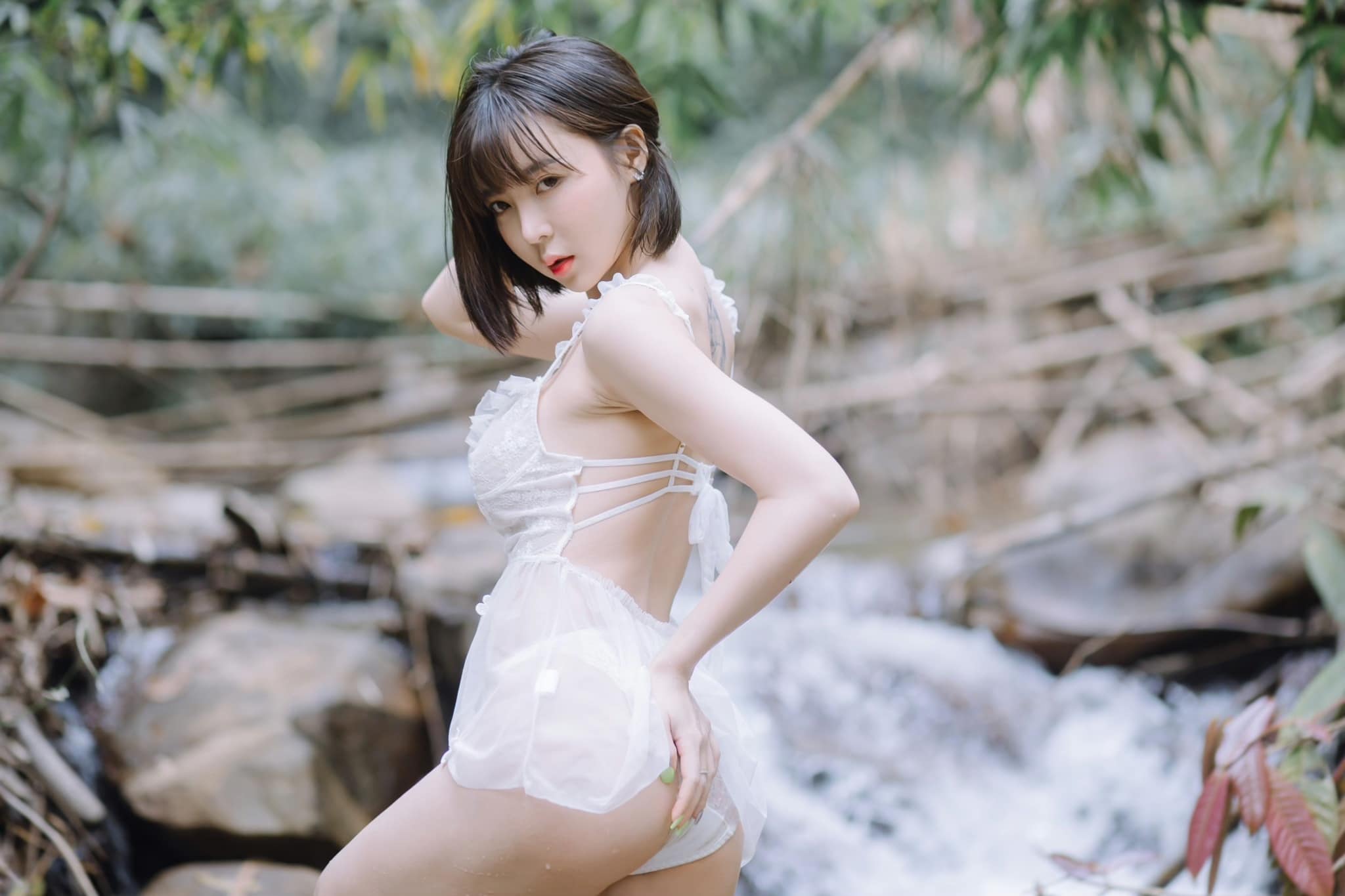 น้องน้ำตาล ปรียาภรณ์ นางแบบ สาวสวยตัวเล็กผมสั่น เนินนมสวย สุดเอ็กซ์ 18