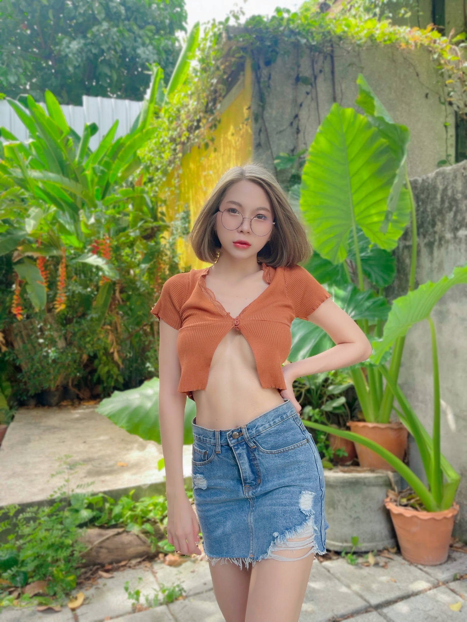 ขวัญแว่น เน็ตไอดอลสาวเนิร์ด สุดสวย น่ารัก แถม นมใหญ่ เซกซี่เกินตัว 43